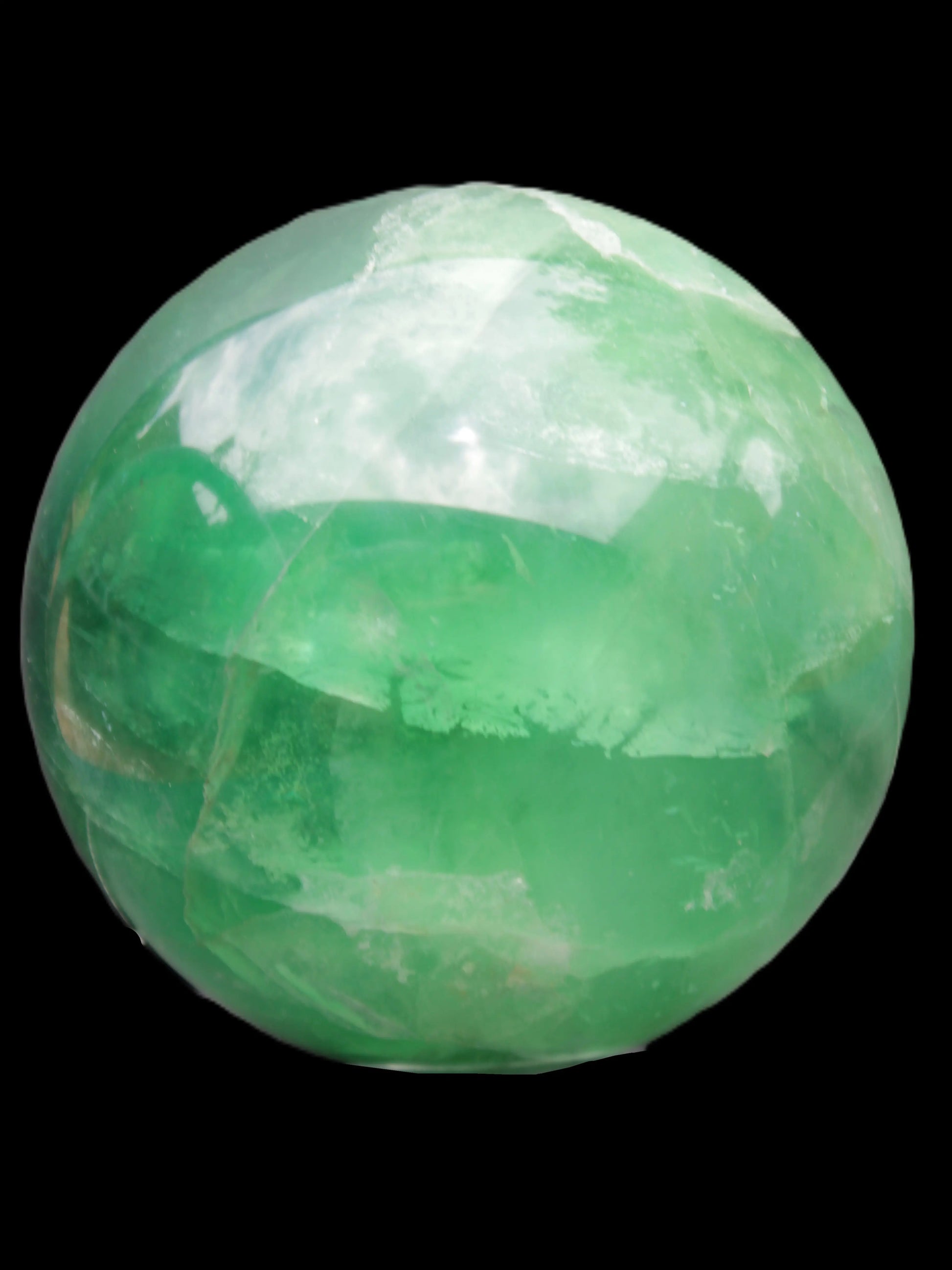 Rainbows Green Fluorite sphere 120mm 3350g Rocks and Things Store