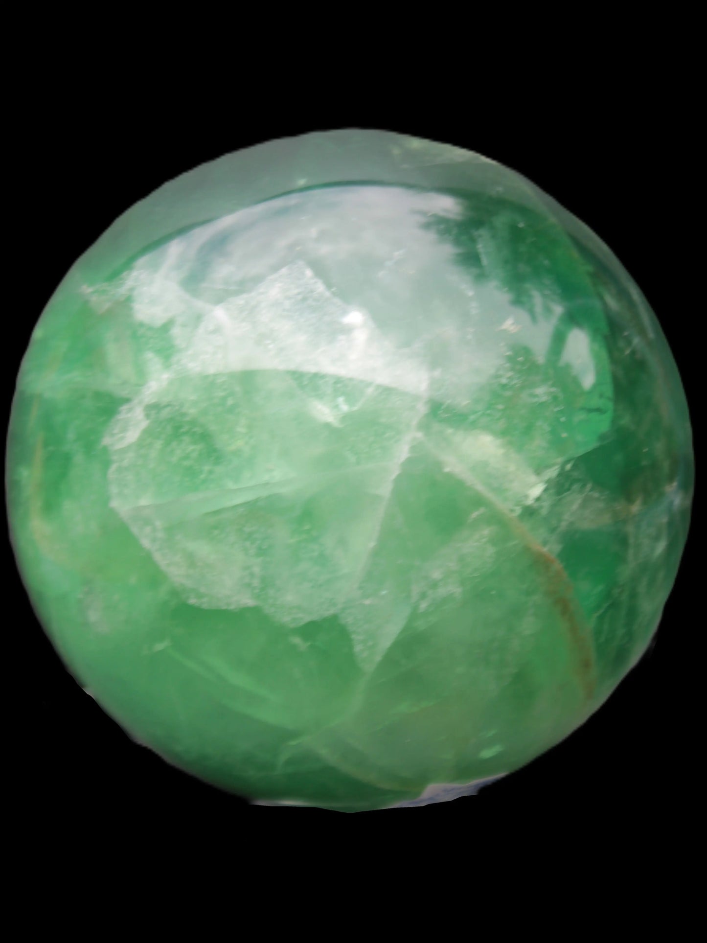 Rainbows Green Fluorite sphere 120mm 3350g Rocks and Things Store