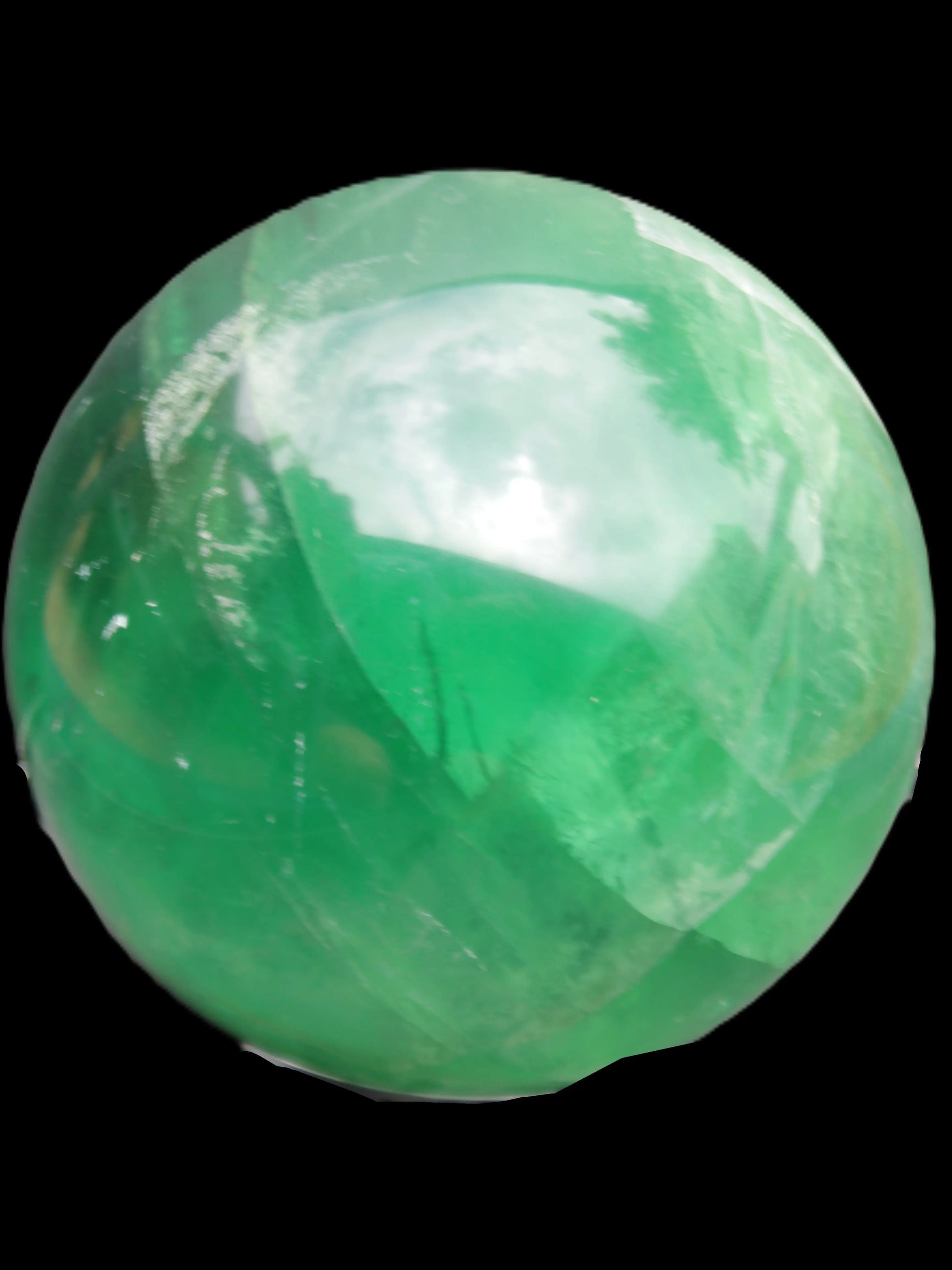 Rainbows Green Fluorite sphere 120mm 3350g Rocks and Things Store