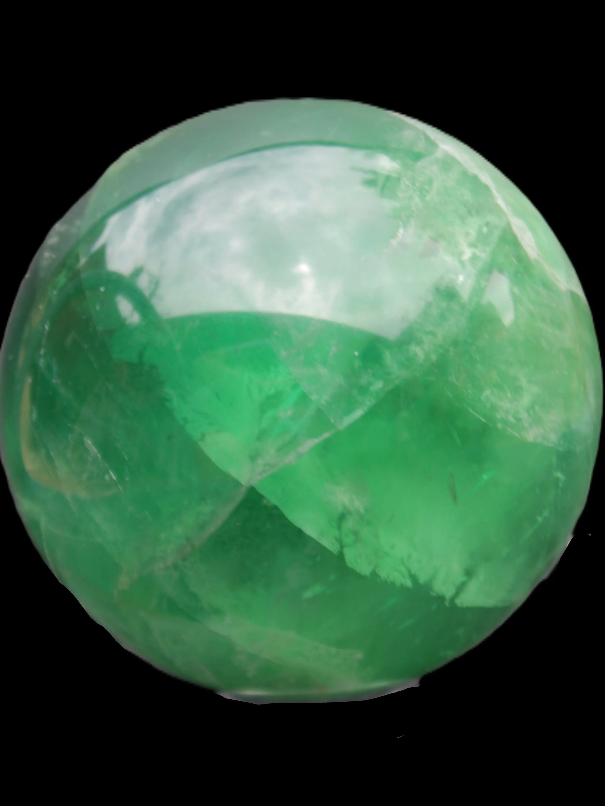 Rainbows Green Fluorite sphere 120mm 3350g Rocks and Things Store