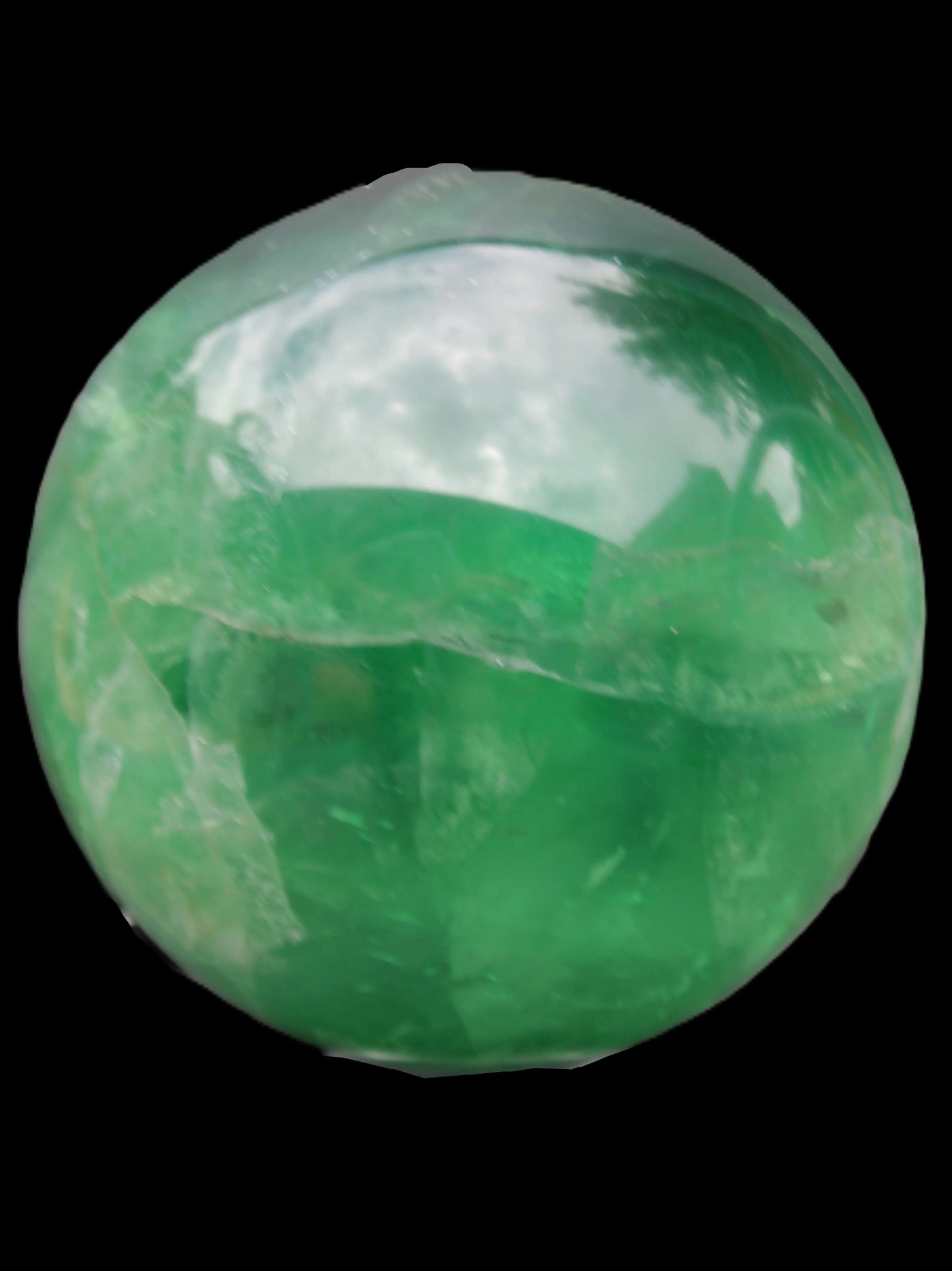 Rainbows Green Fluorite sphere 120mm 3350g Rocks and Things Store