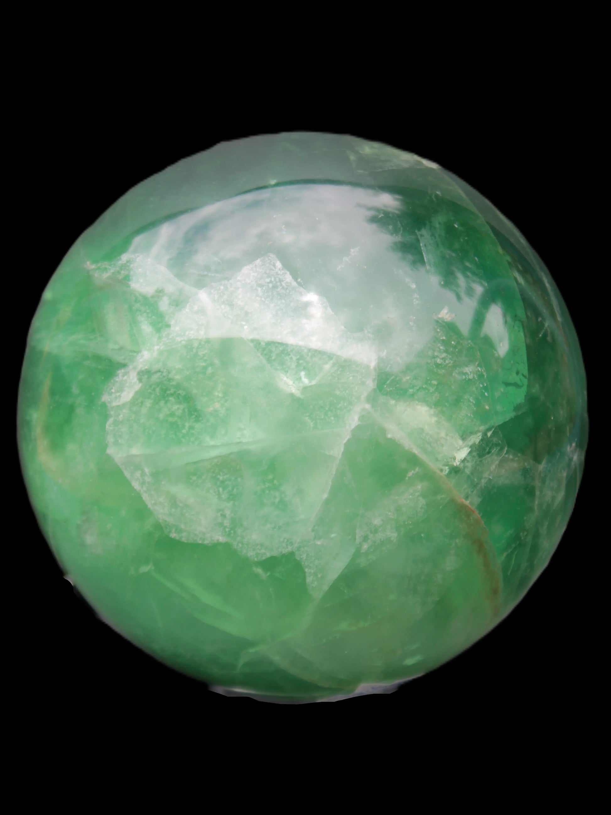 Rainbows Green Fluorite sphere 120mm 3350g Rocks and Things Store