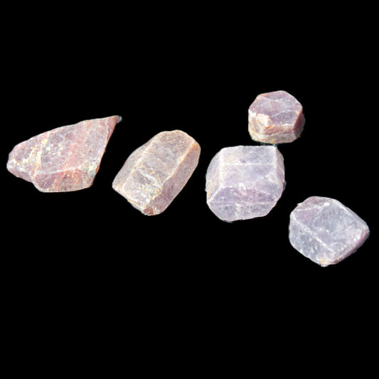 Red Corundum 5 natural Ruby crystals 8g Rocks and Things