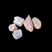 Red Corundum 5 natural Ruby crystals 8g Rocks and Things