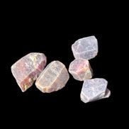 Red Corundum 5 natural Ruby crystals 8g Rocks and Things