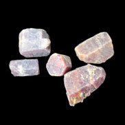Red Corundum 5 natural Ruby crystals 8g Rocks and Things