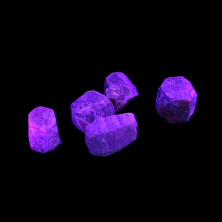 Red Corundum 5 natural Ruby crystals 8g Rocks and Things