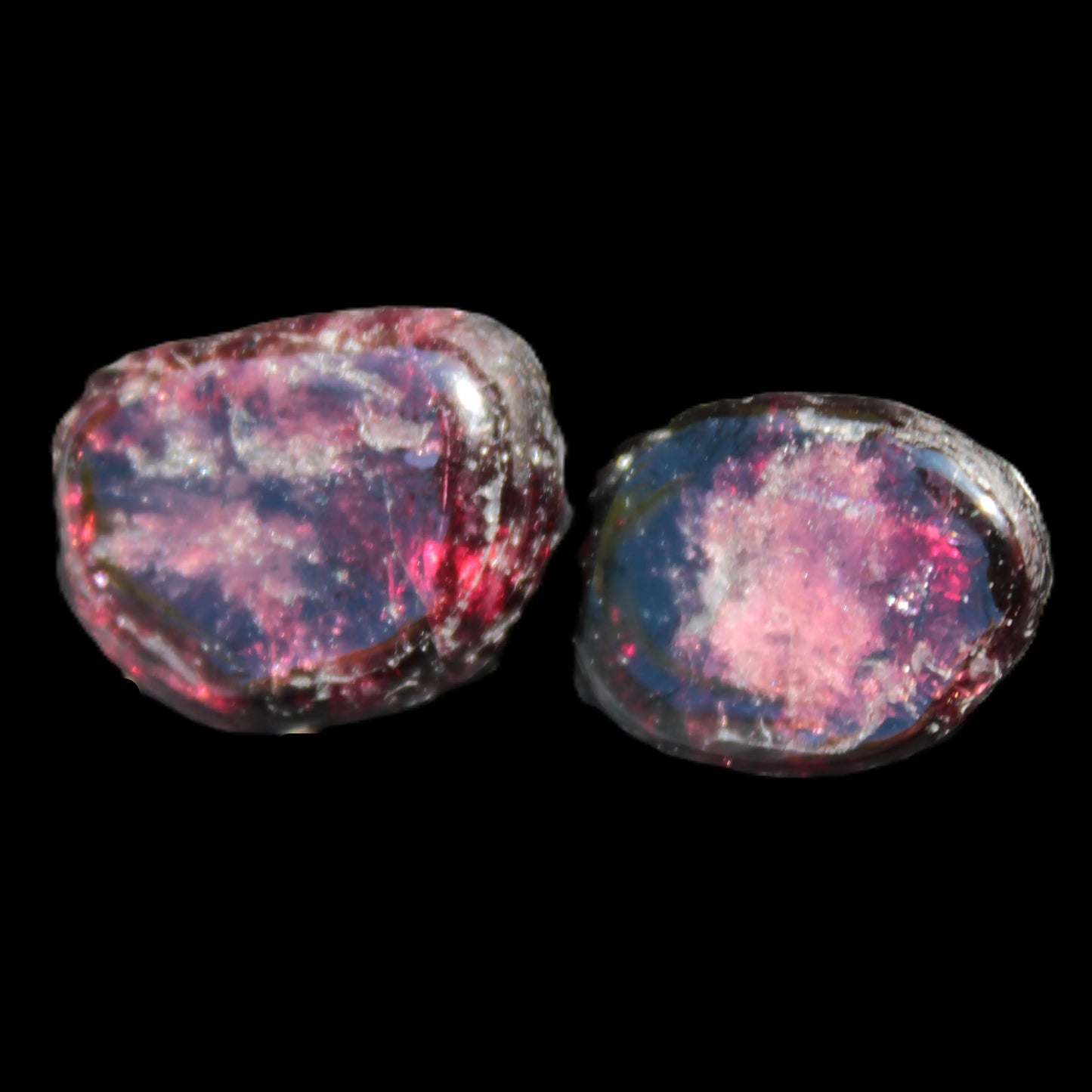 Red Garnet 2 polished crystals 8-10g Rocks and Things