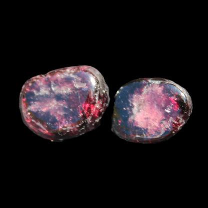 Red Garnet 2 polished crystals 8-10g Rocks and Things