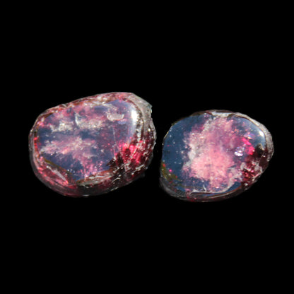 Red Garnet 2 polished crystals 8-10g Rocks and Things