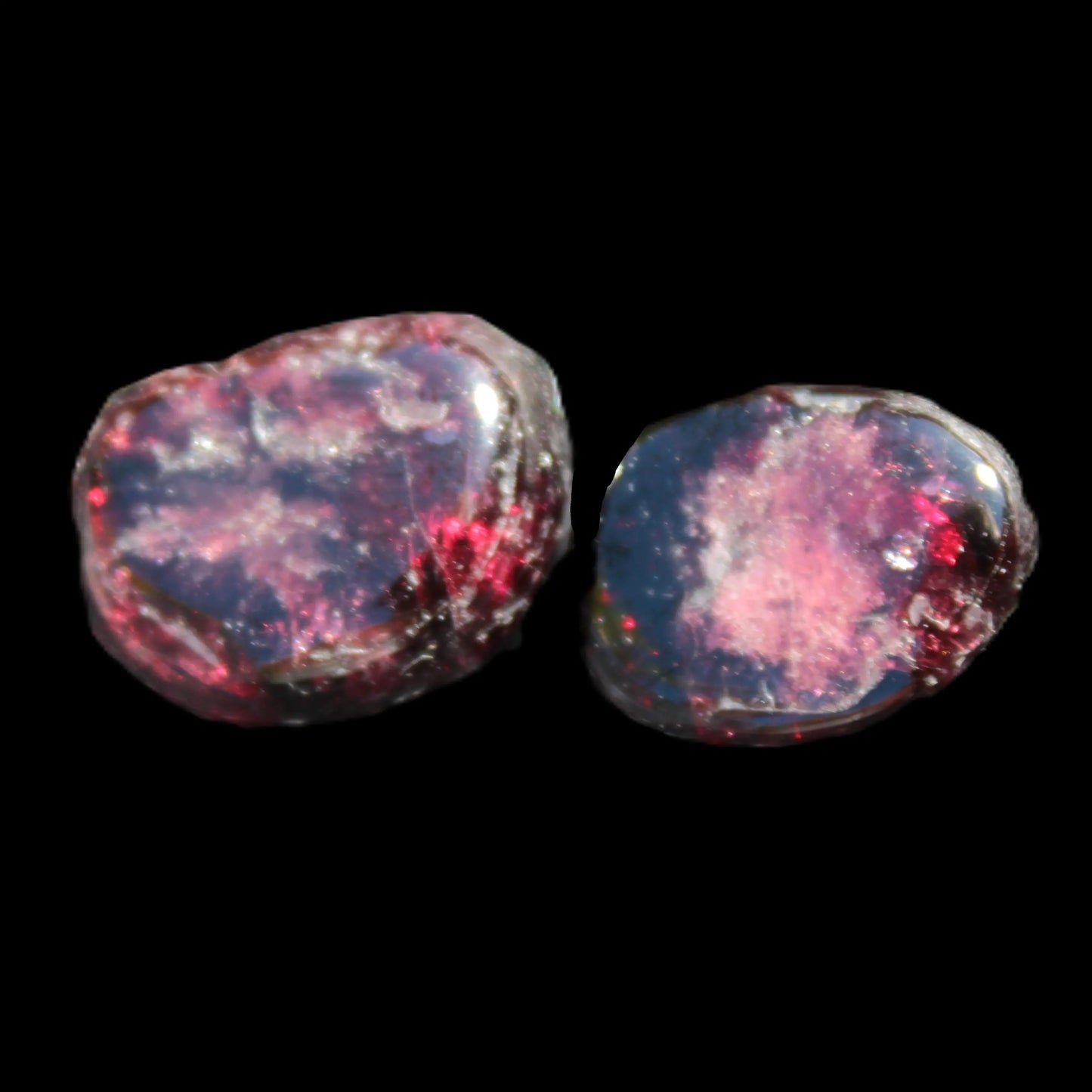 Red Garnet 2 polished crystals 8-10g Rocks and Things