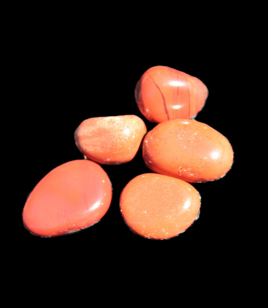 Red Jasper 5 tiny tumbled stones 6-9g Rocks and Things