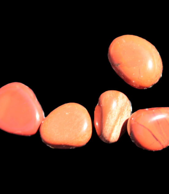 Red Jasper 5 tiny tumbled stones 6-9g Rocks and Things