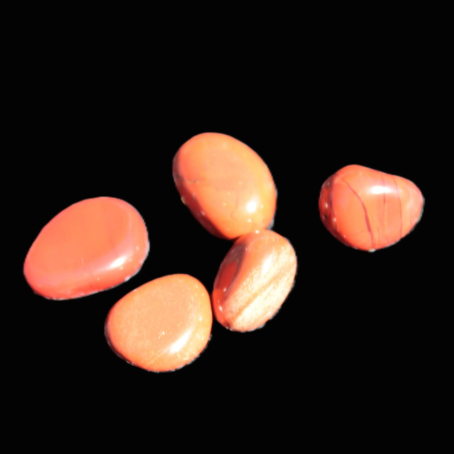 Red Jasper 5 tiny tumbled stones 6-9g Rocks and Things