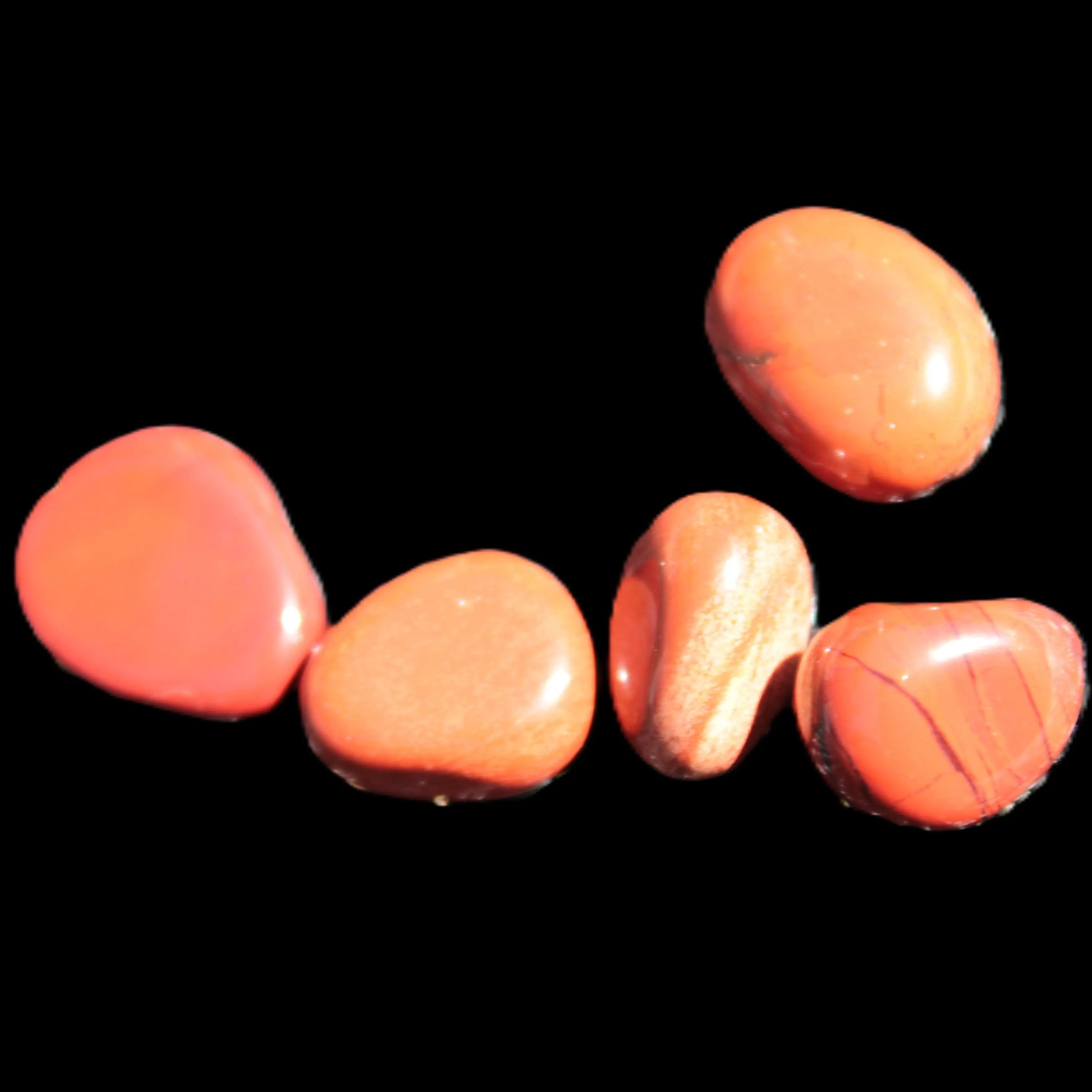 Red Jasper 5 tiny tumbled stones 6-9g Rocks and Things