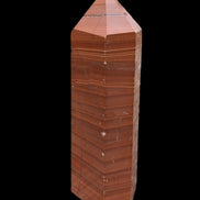 Red Jasper wood grain obelisk 298mm 4013g Rocks and Things Store