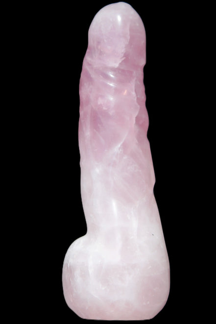 Rose Quartz hand-carved phallus 213g Rocks and Things