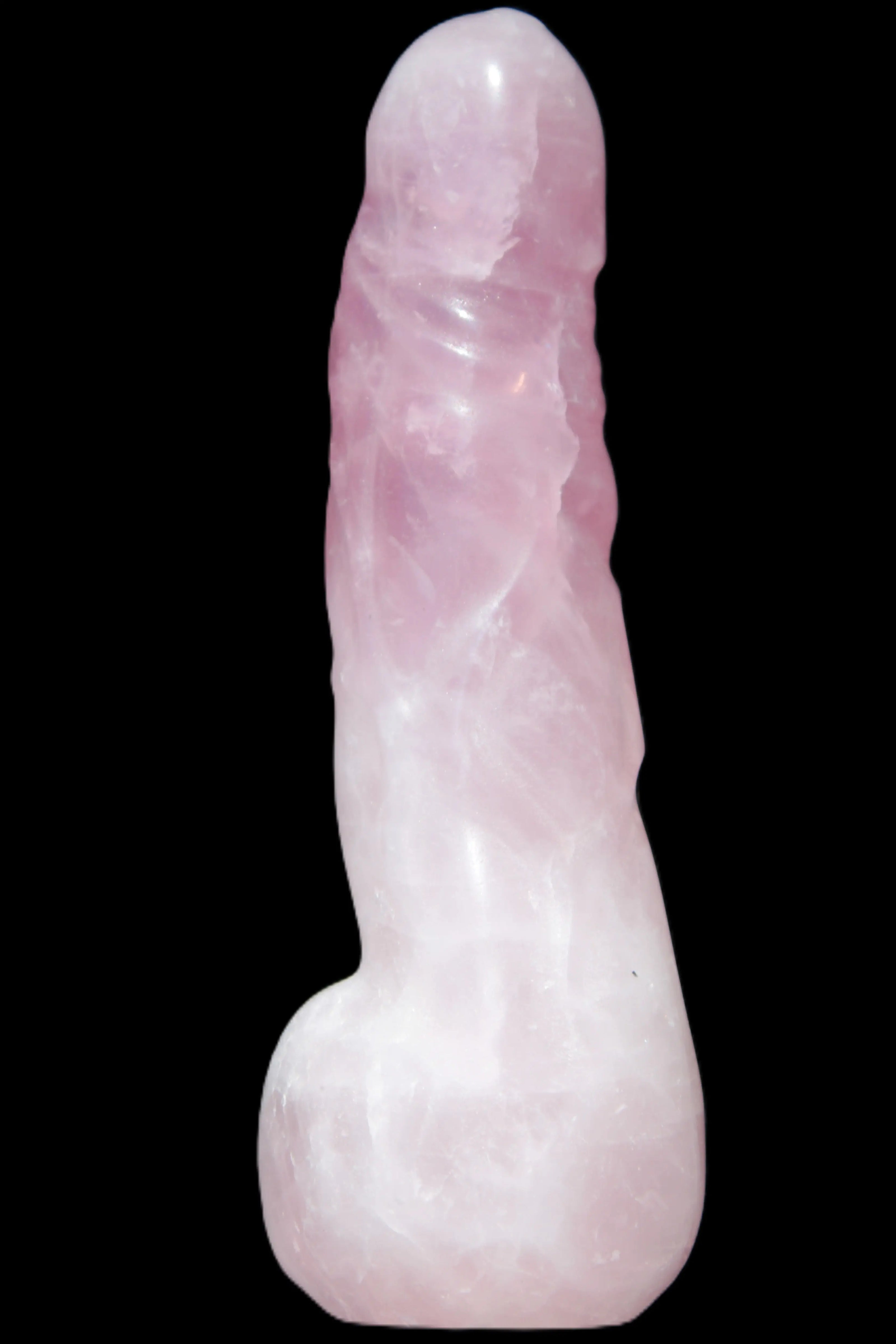 Rose Quartz hand-carved phallus 213g Rocks and Things