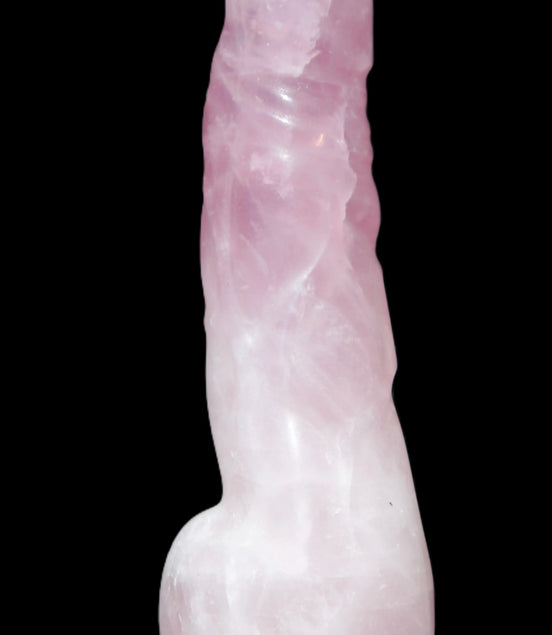 Rose Quartz hand-carved phallus 213g Rocks and Things