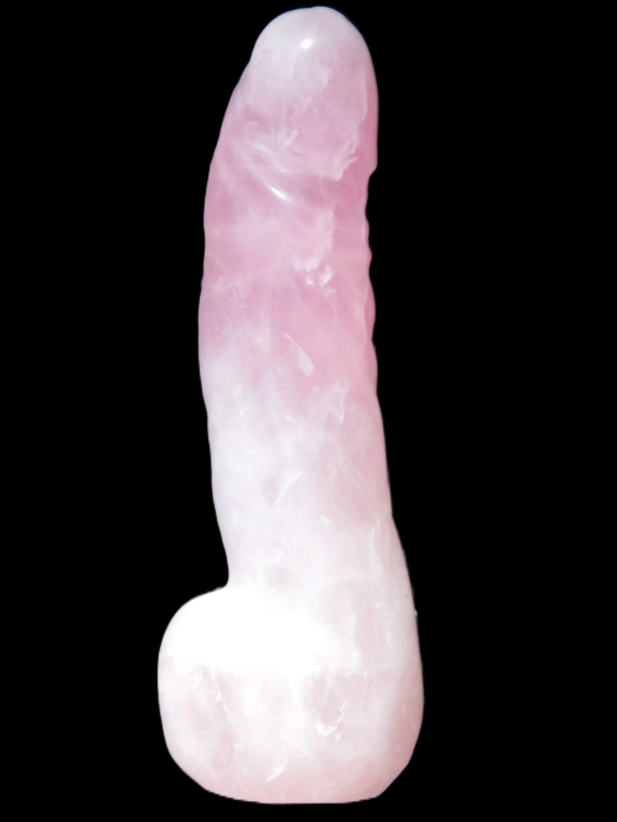 Rose Quartz hand-carved phallus 213g Rocks and Things