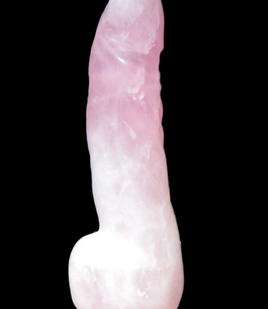 Rose Quartz hand-carved phallus 213g Rocks and Things