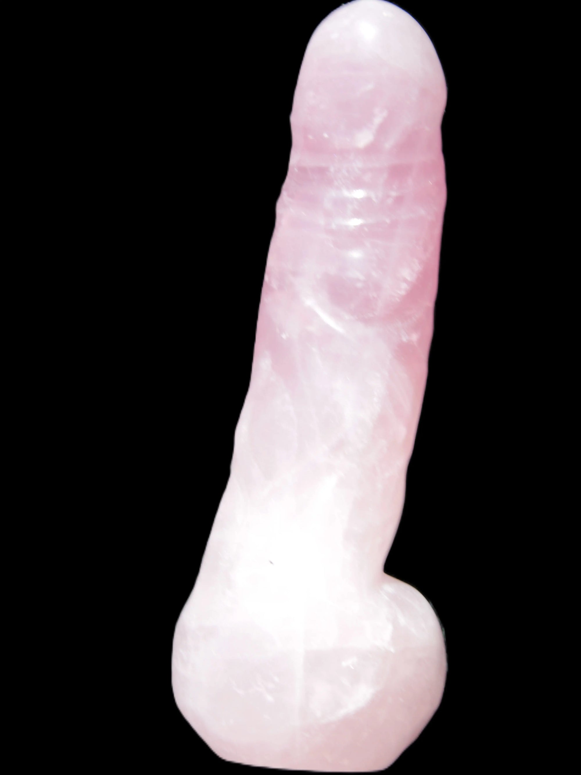 Rose Quartz hand-carved phallus 213g Rocks and Things
