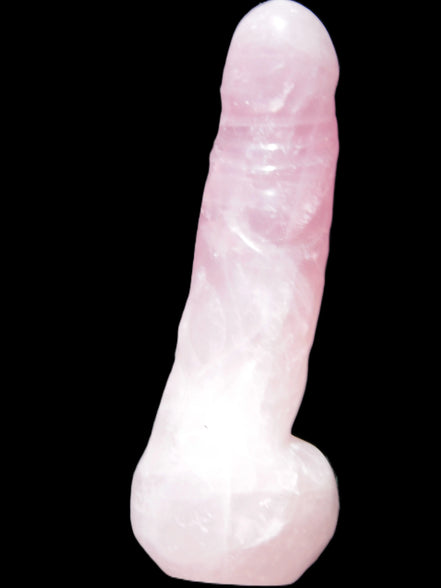 Rose Quartz hand-carved phallus 213g Rocks and Things