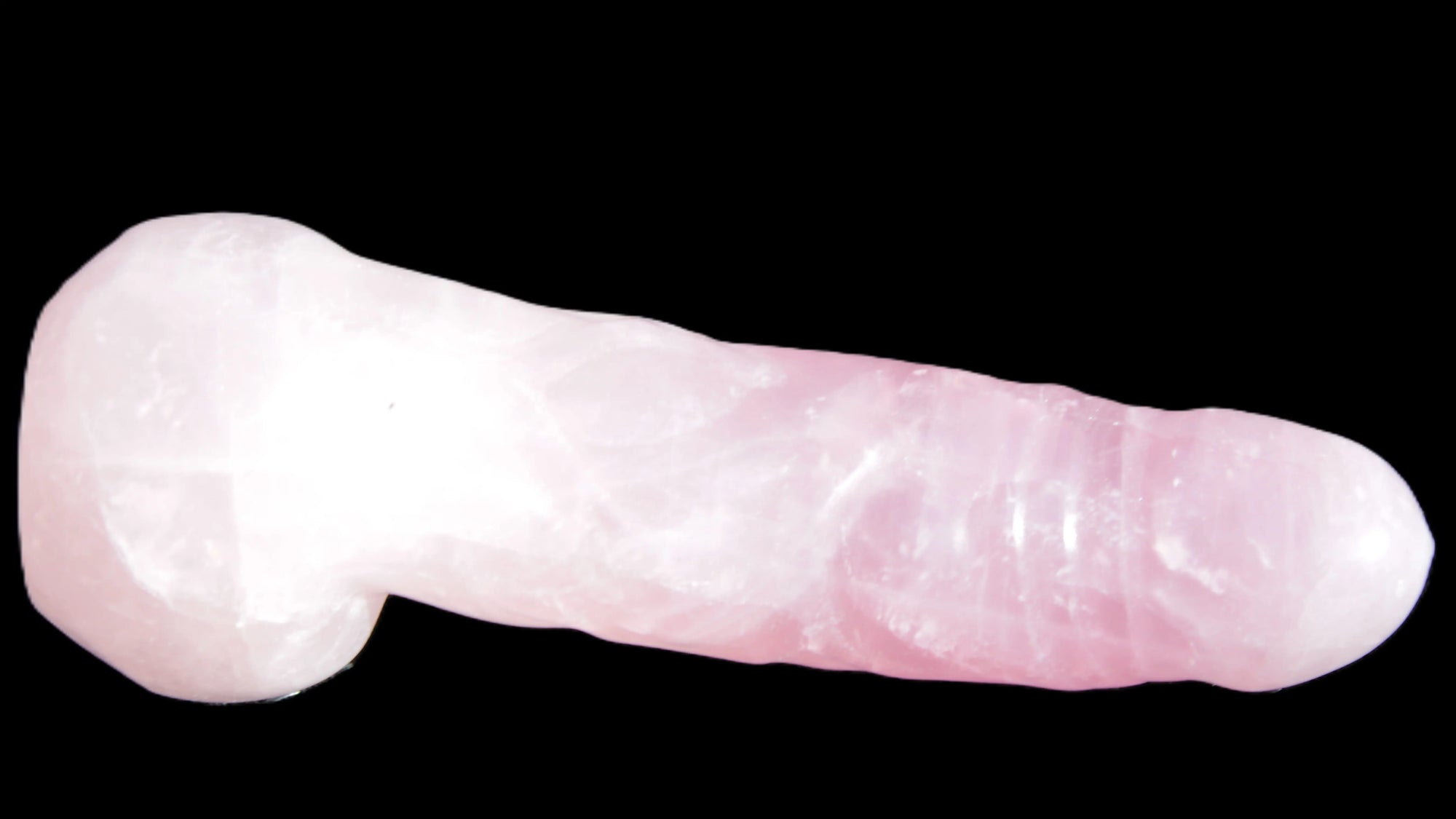 Rose Quartz hand-carved phallus 213g Rocks and Things