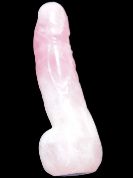 Rose Quartz hand-carved phallus 213g Rocks and Things