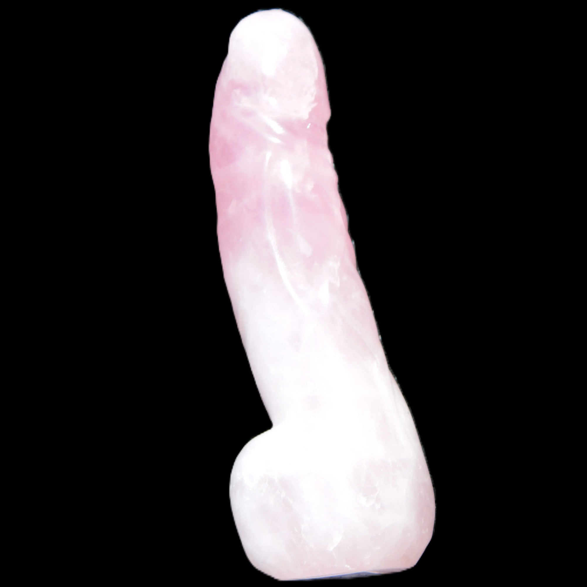 Rose Quartz hand-carved phallus 213g Rocks and Things