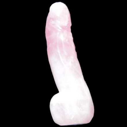 Rose Quartz hand-carved phallus 213g Rocks and Things
