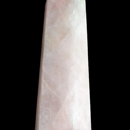 Rose Quartz obelisk wand point 3780g Rocks and Things Store
