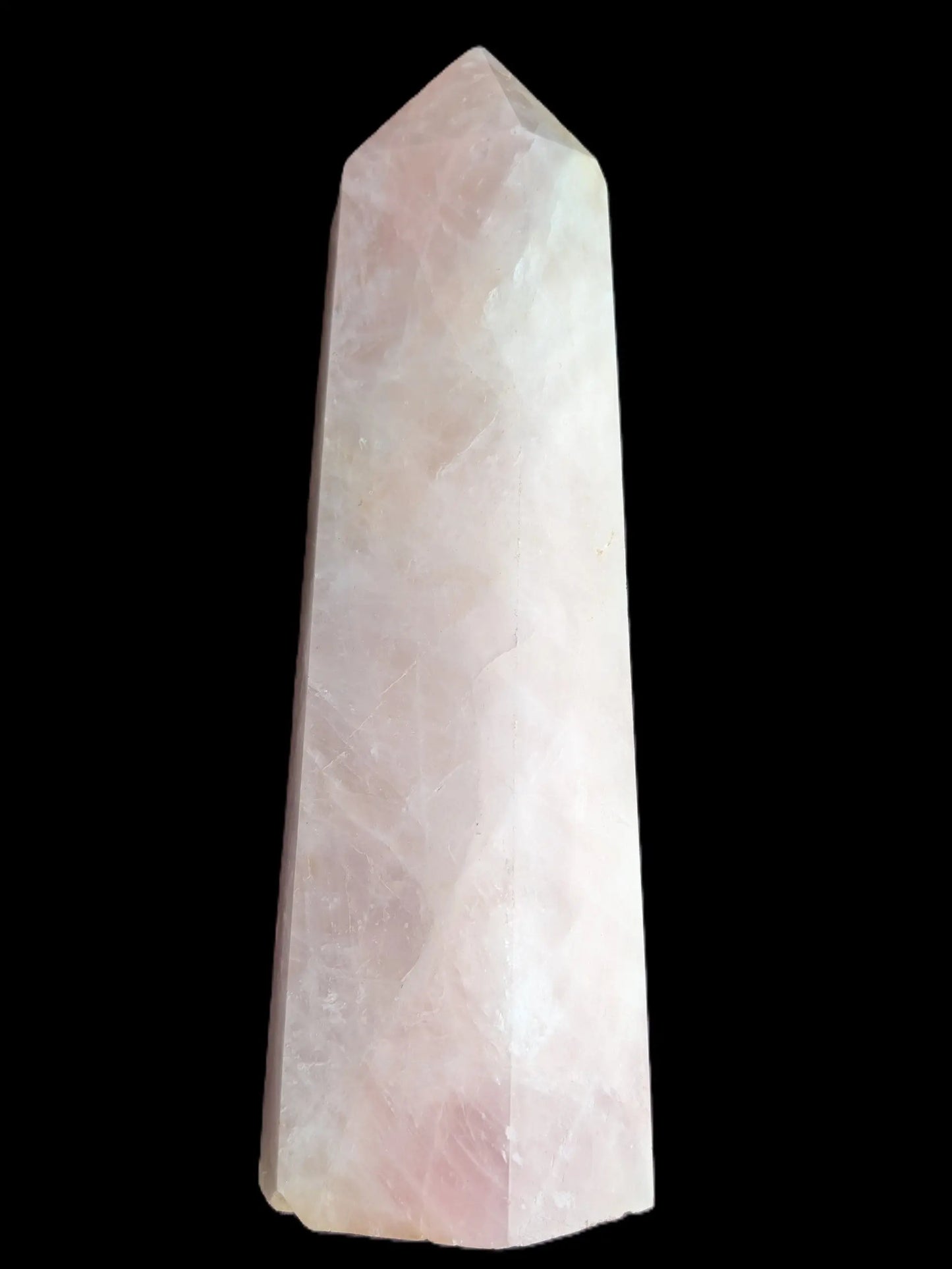 Rose Quartz obelisk wand point 3780g Rocks and Things Store