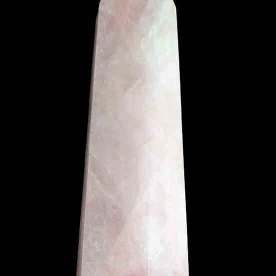 Rose Quartz obelisk wand point 3780g Rocks and Things Store