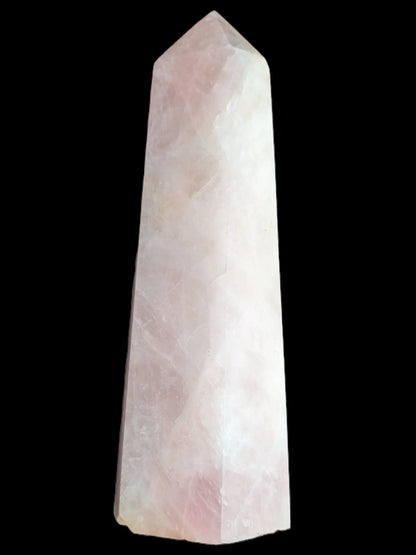 Rose Quartz obelisk wand point 3780g Rocks and Things Store