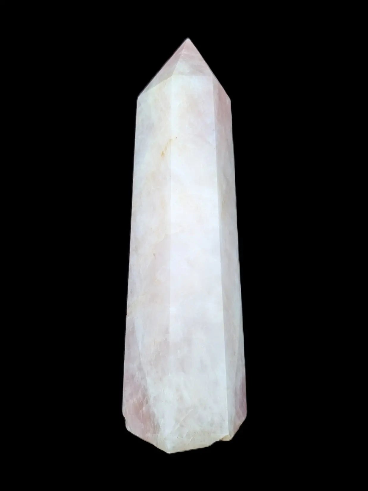 Rose Quartz obelisk wand point 3780g Rocks and Things Store