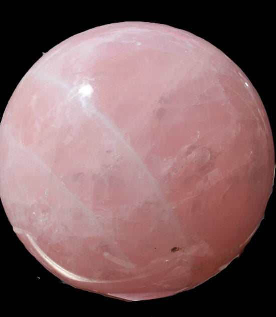 Rose Quartz sphere 2676g Rocks and Things