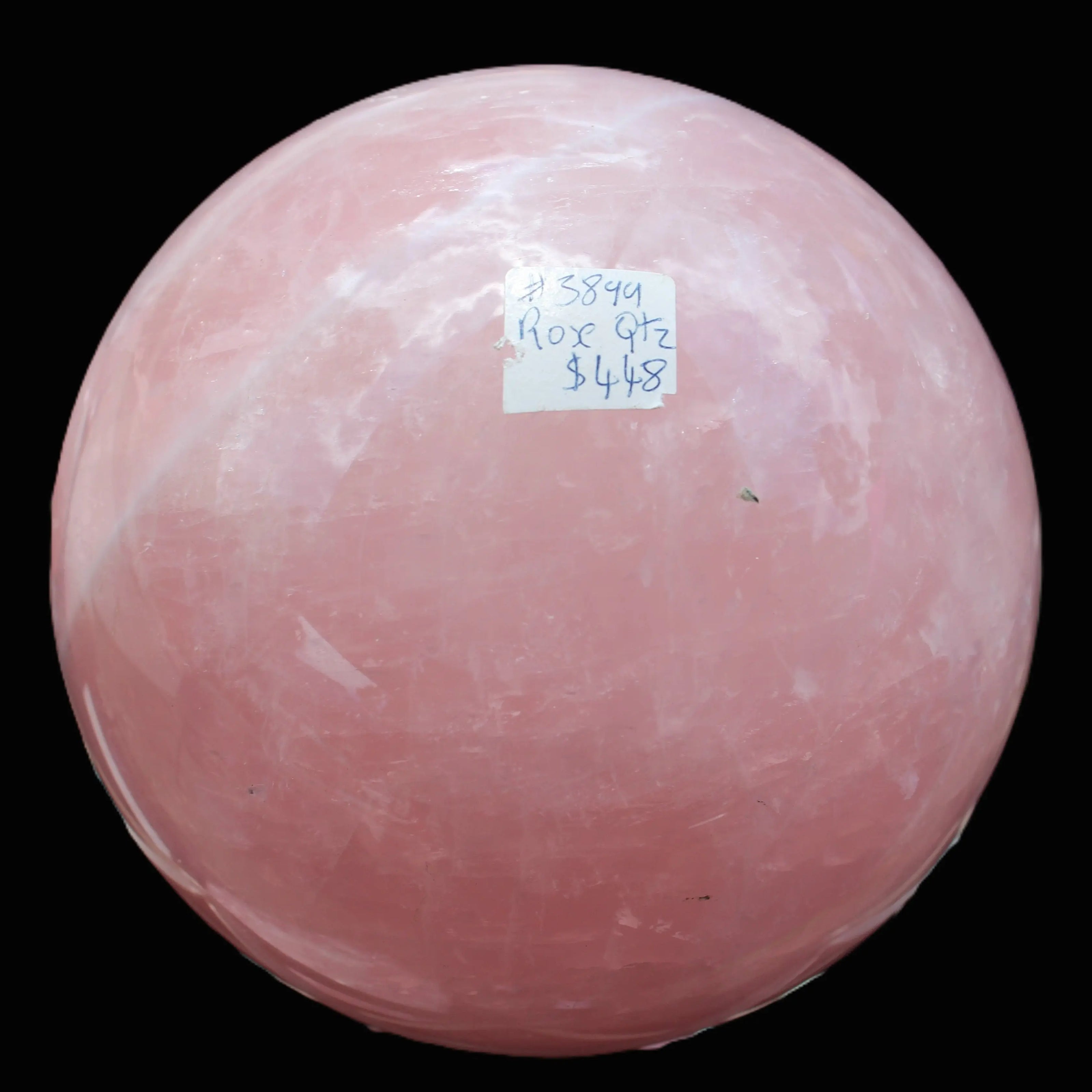 Rose Quartz sphere 2676g Rocks and Things