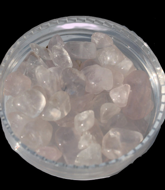 Rose Quartz tiny polished crystals 9g Rocks and Things Store