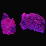 Ruby Natural Corundum crystals 12-14g in UV light