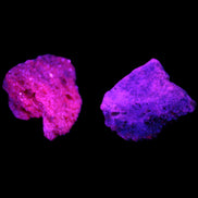 Ruby Natural Corundum crystals 12-14g in UV light