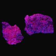 Ruby Natural Corundum crystals 12-14g in UV light