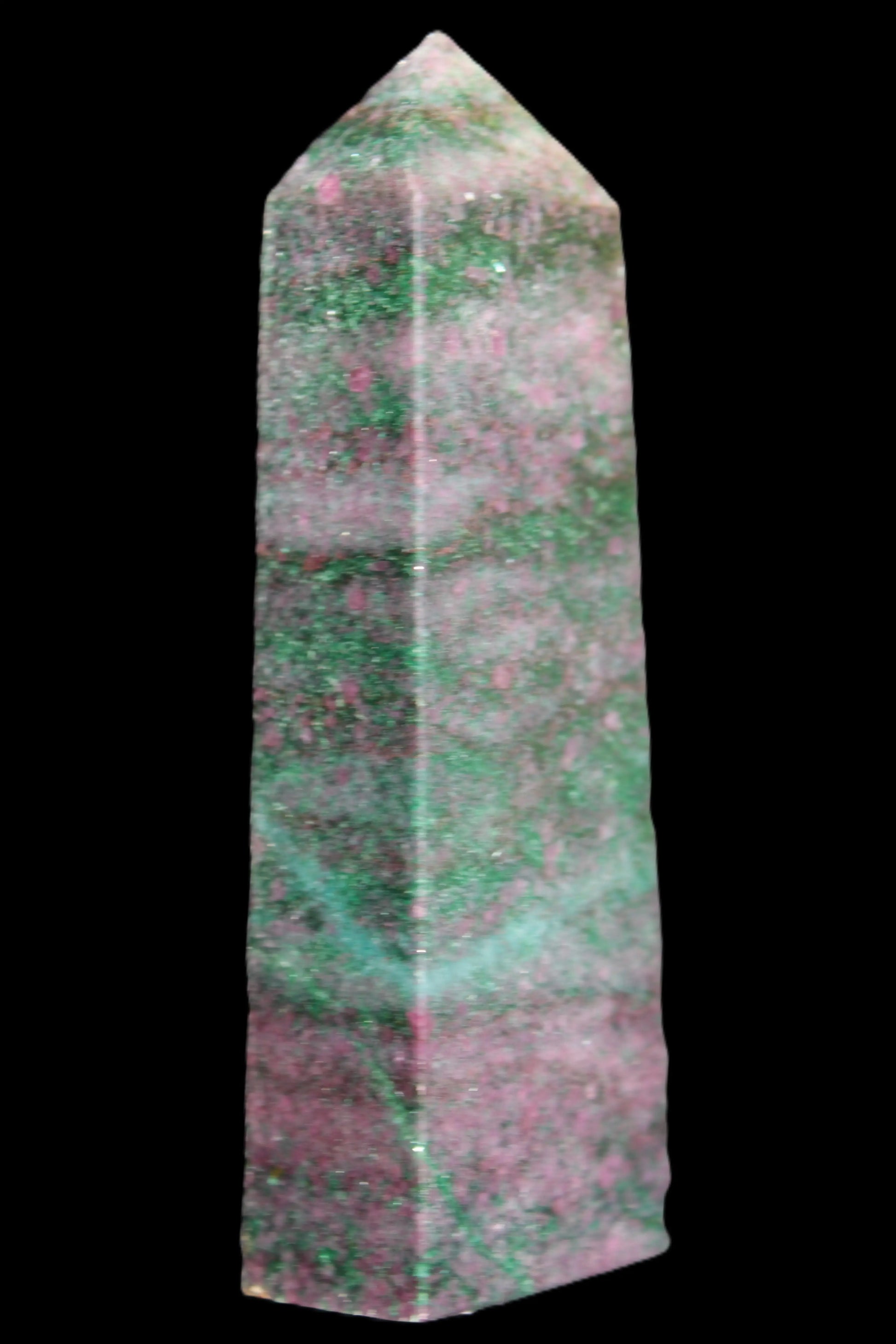 Ruby in Green Kyanite obelisk 245g Rocks and Things