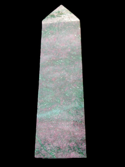 Ruby in Green Kyanite obelisk 245g Rocks and Things