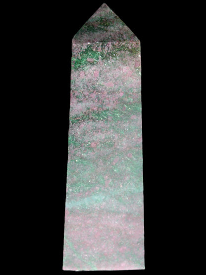 Ruby in Green Kyanite obelisk 245g Rocks and Things