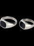 Black Square Signet Ring • Stainless Steel 