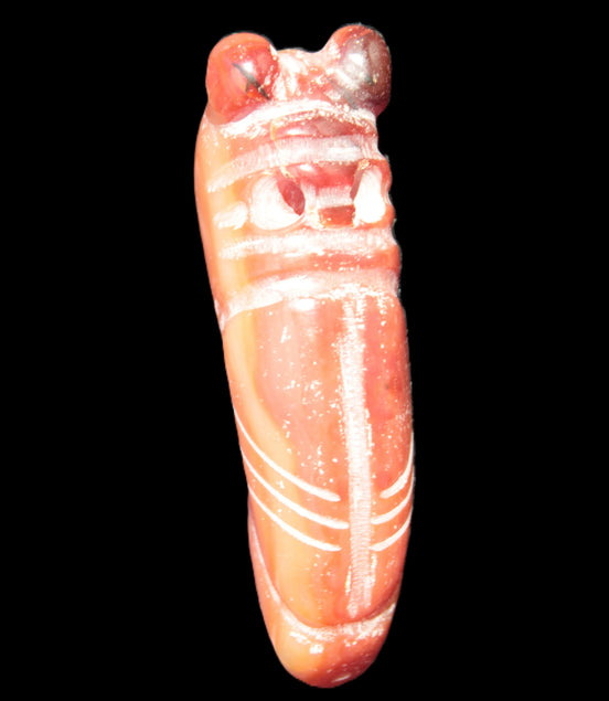 Sardonyx weird carved penis pendant 102g Rocks and Things