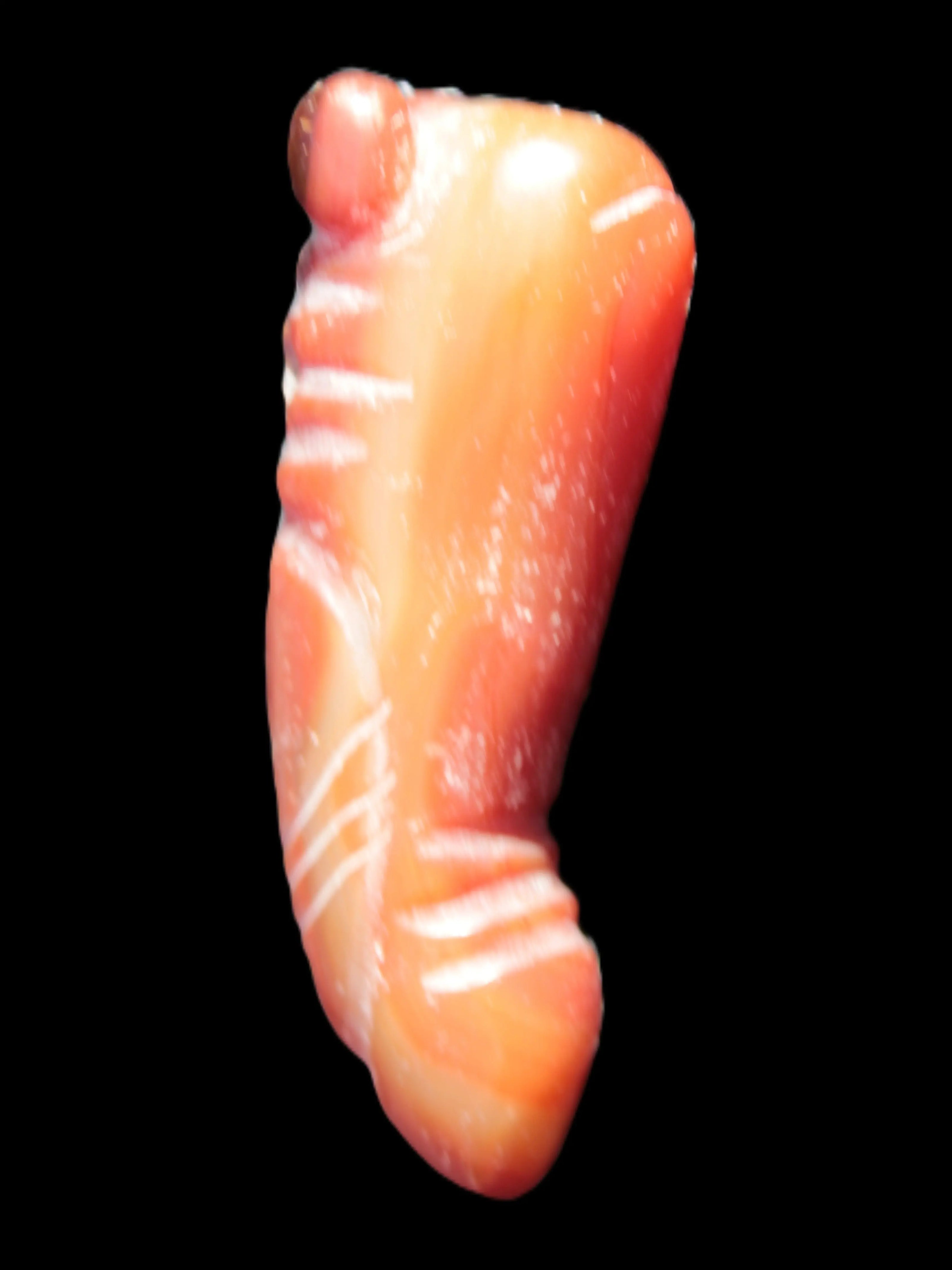 Sardonyx weird carved penis pendant 102g Rocks and Things