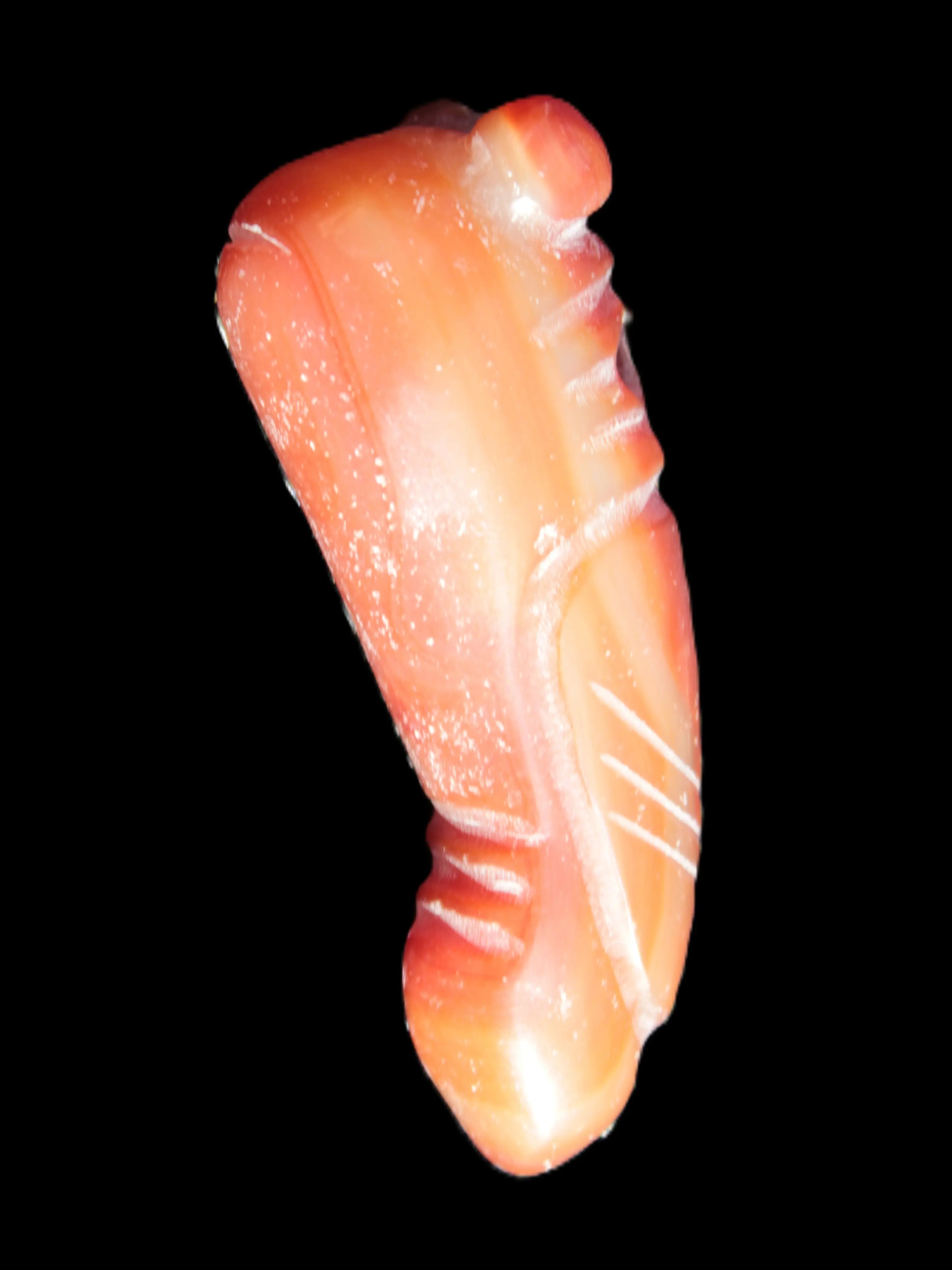 Sardonyx weird carved penis pendant 102g Rocks and Things