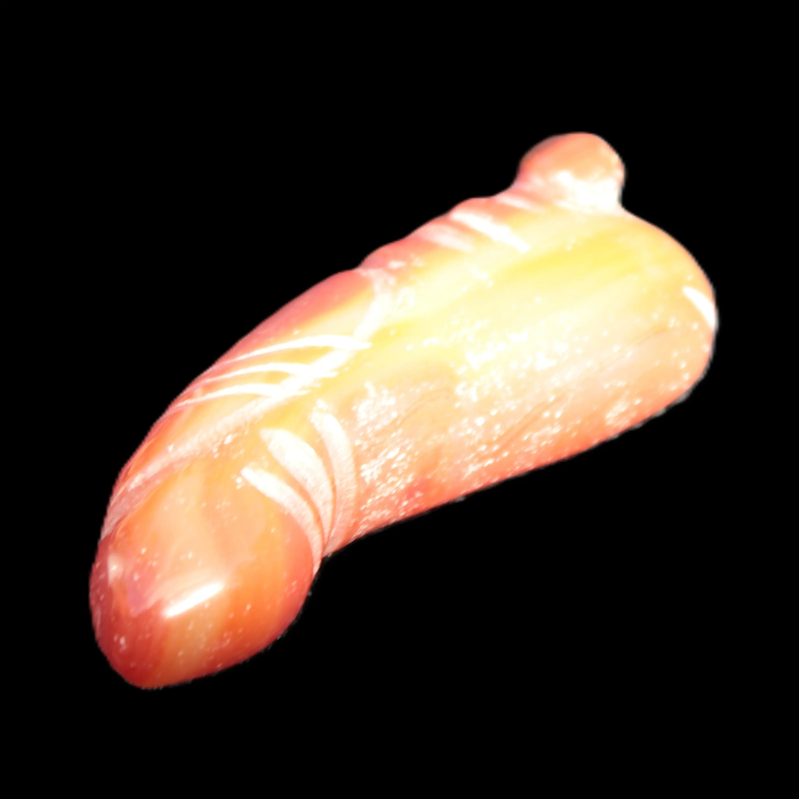 Sardonyx weird carved penis pendant 102g Rocks and Things